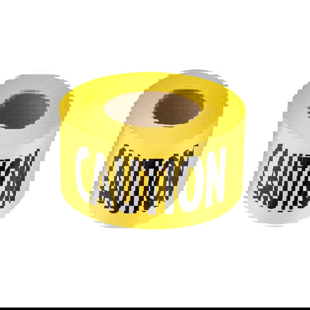 Barricade & Flagging Tape; Tape Type: Tape; Marked; ANSI Warning ; Legend: Caution ; Material: Plastic ; Overall Length: 1000.00 ; Overall Width: 3 ; Color: Yellow